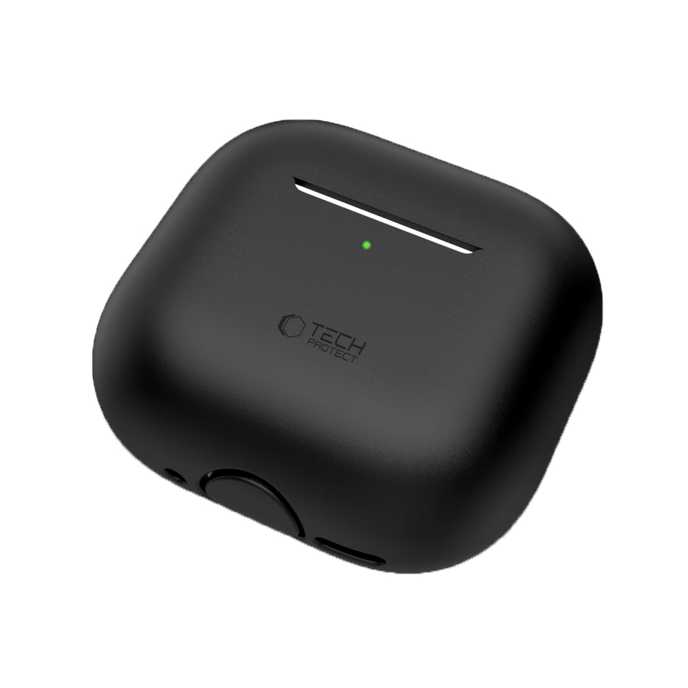 Etui Tech-Protect Silicone do Apple AirPods 4, czarne.
